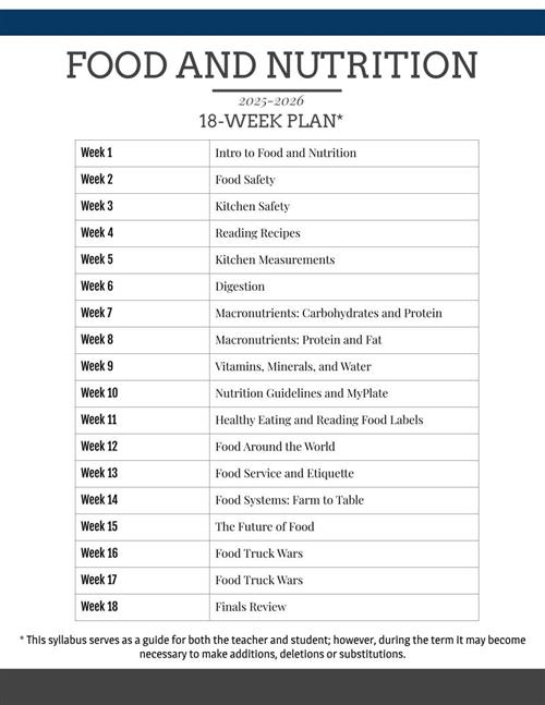 18-Week Plan